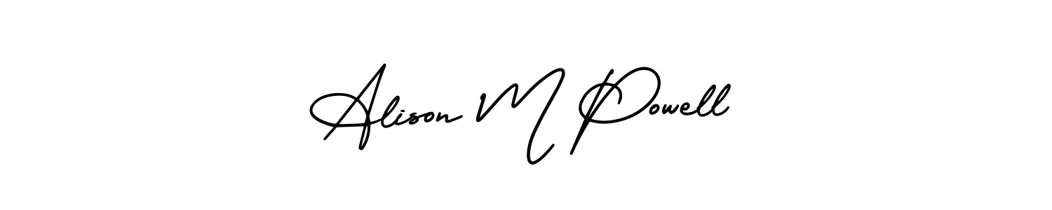 You can use this online signature creator to create a handwritten signature for the name Alison M Powell. This is the best online autograph maker. Alison M Powell signature style 3 images and pictures png