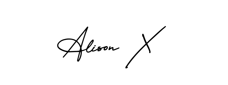 Once you've used our free online signature maker to create your best signature AmerikaSignatureDemo-Regular style, it's time to enjoy all of the benefits that Alison X name signing documents. Alison X signature style 3 images and pictures png