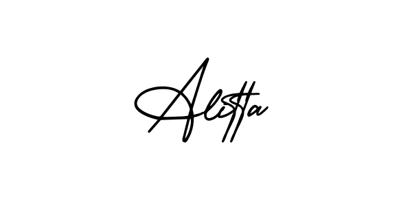 Similarly AmerikaSignatureDemo-Regular is the best handwritten signature design. Signature creator online .You can use it as an online autograph creator for name Alitta. Alitta signature style 3 images and pictures png