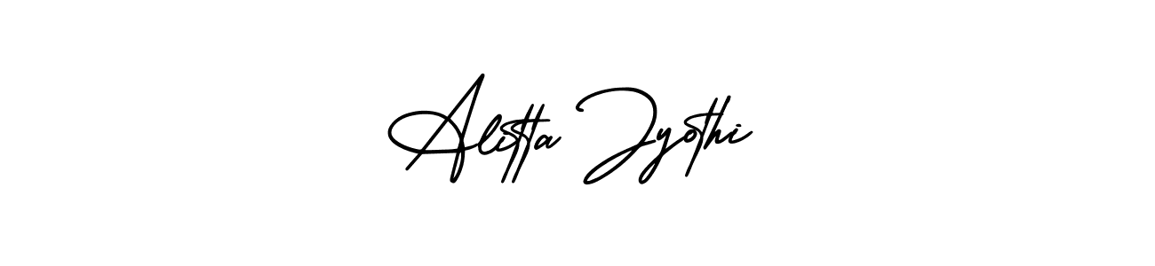 AmerikaSignatureDemo-Regular is a professional signature style that is perfect for those who want to add a touch of class to their signature. It is also a great choice for those who want to make their signature more unique. Get Alitta Jyothi name to fancy signature for free. Alitta Jyothi signature style 3 images and pictures png