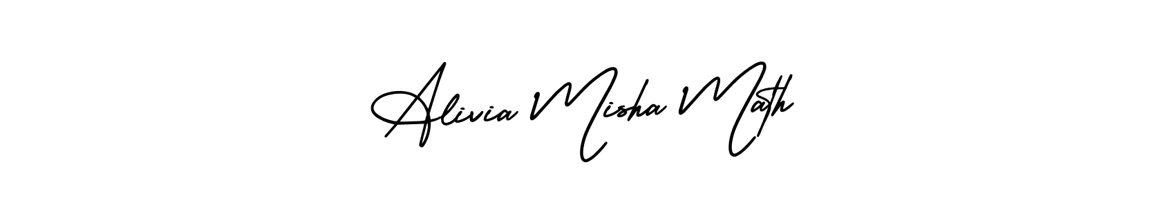 Design your own signature with our free online signature maker. With this signature software, you can create a handwritten (AmerikaSignatureDemo-Regular) signature for name Alivia Misha Math. Alivia Misha Math signature style 3 images and pictures png