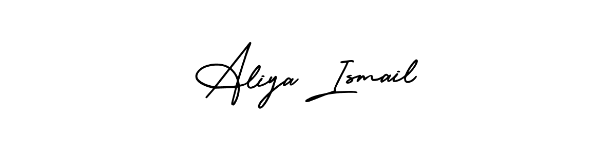 How to Draw Aliya Ismail signature style? AmerikaSignatureDemo-Regular is a latest design signature styles for name Aliya Ismail. Aliya Ismail signature style 3 images and pictures png