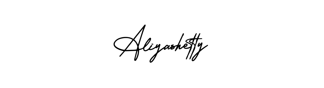 How to make Aliyashetty signature? AmerikaSignatureDemo-Regular is a professional autograph style. Create handwritten signature for Aliyashetty name. Aliyashetty signature style 3 images and pictures png