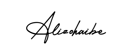 Create your official email sign-off with Alizohaibe name in AmerikaSignatureDemo-Regular style. Crisp, clean, and perfectly legible across all screens. Alizohaibe signature style 3 images and pictures png