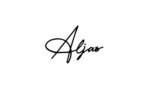 Create a beautiful signature design for name Aljas. With this signature (AmerikaSignatureDemo-Regular) fonts, you can make a handwritten signature for free. Aljas signature style 3 images and pictures png