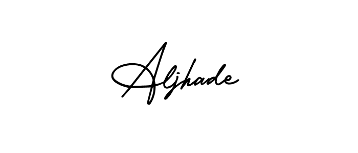 Make a beautiful signature design for name Aljhade. Use this online signature maker to create a handwritten signature for free. Aljhade signature style 3 images and pictures png