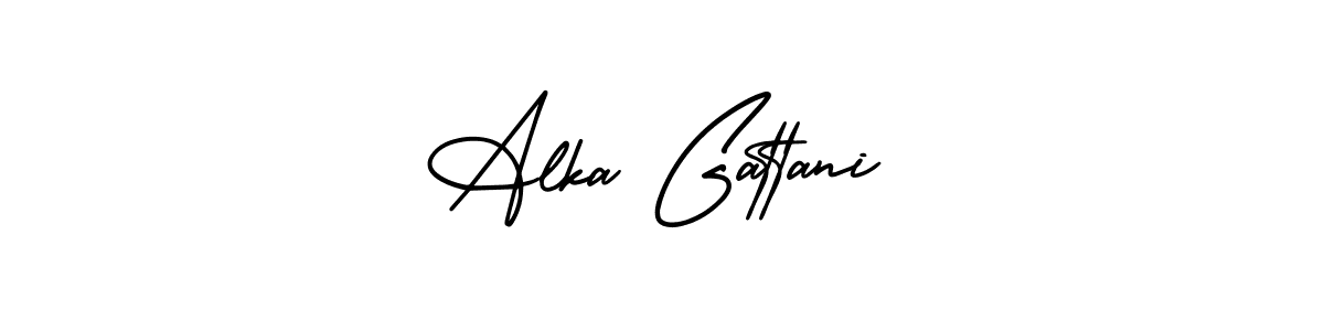 Create a beautiful signature design for name Alka Gattani. With this signature (AmerikaSignatureDemo-Regular) fonts, you can make a handwritten signature for free. Alka Gattani signature style 3 images and pictures png