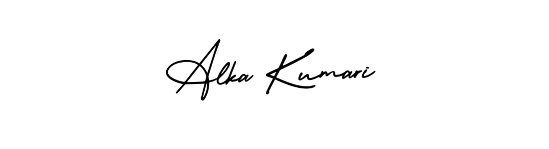 Make a beautiful signature design for name Alka Kumari. With this signature (AmerikaSignatureDemo-Regular) style, you can create a handwritten signature for free. Alka Kumari signature style 3 images and pictures png