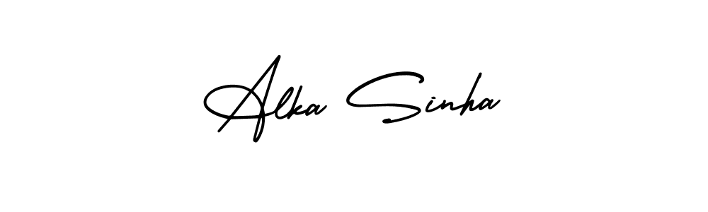 Make a beautiful signature design for name Alka Sinha. Use this online signature maker to create a handwritten signature for free. Alka Sinha signature style 3 images and pictures png