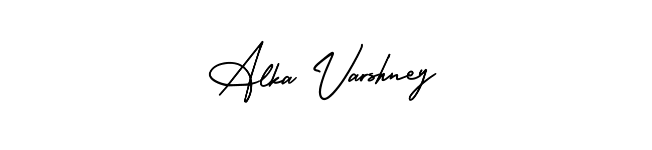 Similarly AmerikaSignatureDemo-Regular is the best handwritten signature design. Signature creator online .You can use it as an online autograph creator for name Alka Varshney. Alka Varshney signature style 3 images and pictures png