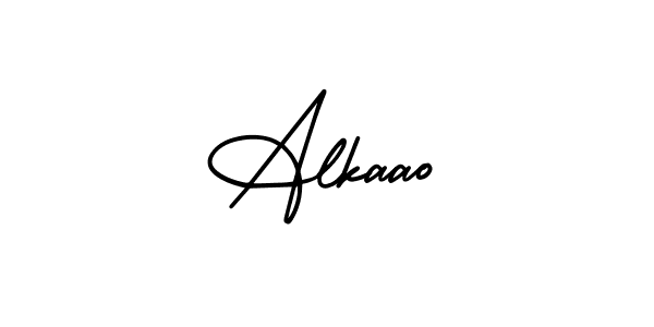 It looks lik you need a new signature style for name Alkaao. Design unique handwritten (AmerikaSignatureDemo-Regular) signature with our free signature maker in just a few clicks. Alkaao signature style 3 images and pictures png