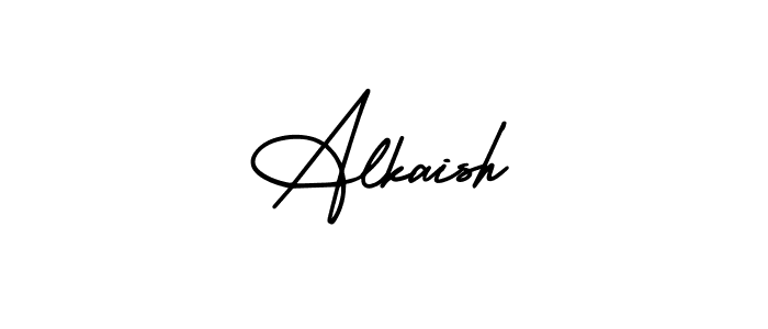 AmerikaSignatureDemo-Regular is a professional signature style that is perfect for those who want to add a touch of class to their signature. It is also a great choice for those who want to make their signature more unique. Get Alkaish name to fancy signature for free. Alkaish signature style 3 images and pictures png