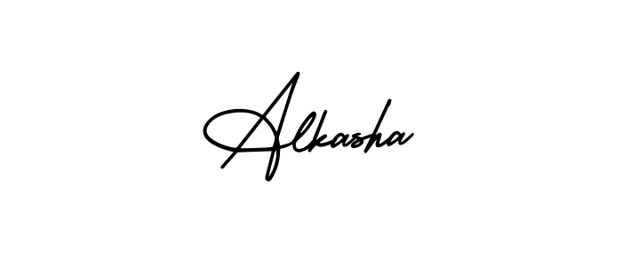 How to make Alkasha signature? AmerikaSignatureDemo-Regular is a professional autograph style. Create handwritten signature for Alkasha name. Alkasha signature style 3 images and pictures png