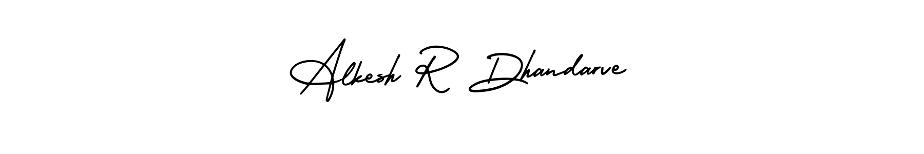 Also we have Alkesh R Dhandarve name is the best signature style. Create professional handwritten signature collection using AmerikaSignatureDemo-Regular autograph style. Alkesh R Dhandarve signature style 3 images and pictures png