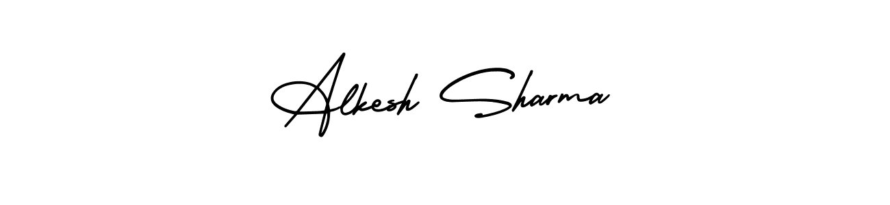 How to Draw Alkesh Sharma signature style? AmerikaSignatureDemo-Regular is a latest design signature styles for name Alkesh Sharma. Alkesh Sharma signature style 3 images and pictures png