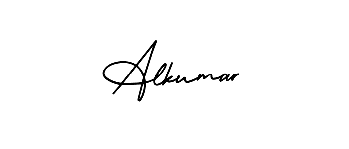 Design your own signature with our free online signature maker. With this signature software, you can create a handwritten (AmerikaSignatureDemo-Regular) signature for name Alkumar. Alkumar signature style 3 images and pictures png