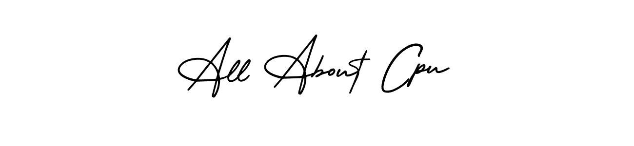 Create a beautiful signature design for name All About Cpu. With this signature (AmerikaSignatureDemo-Regular) fonts, you can make a handwritten signature for free. All About Cpu signature style 3 images and pictures png