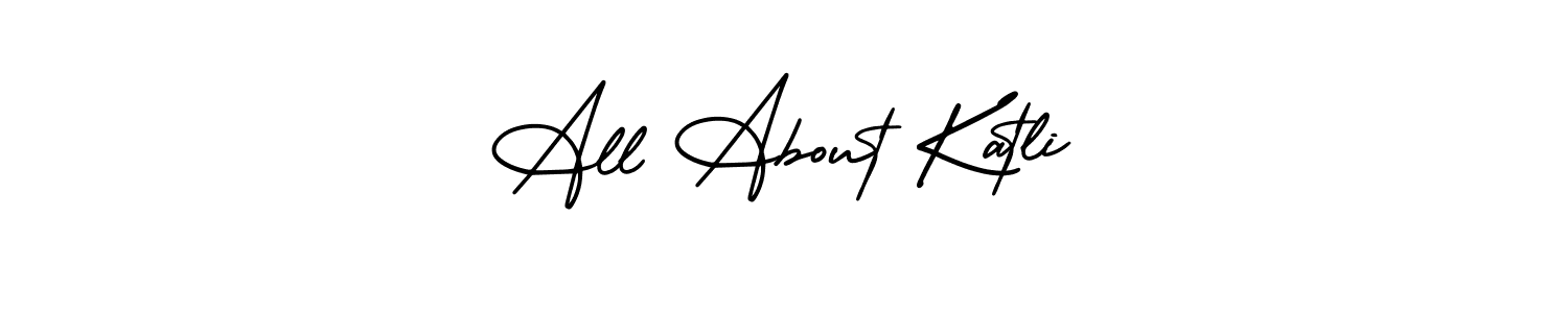 Create a beautiful signature design for name All About Katli. With this signature (AmerikaSignatureDemo-Regular) fonts, you can make a handwritten signature for free. All About Katli signature style 3 images and pictures png