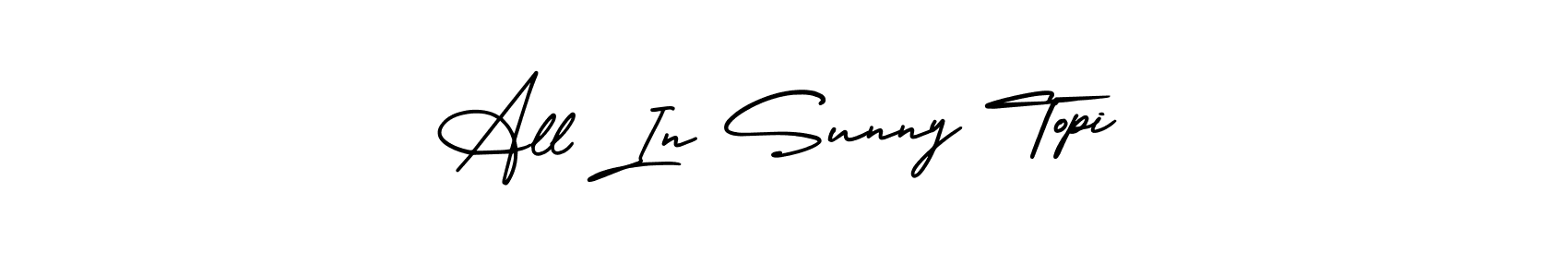 Design your own signature with our free online signature maker. With this signature software, you can create a handwritten (AmerikaSignatureDemo-Regular) signature for name All In Sunny Topi. All In Sunny Topi signature style 3 images and pictures png