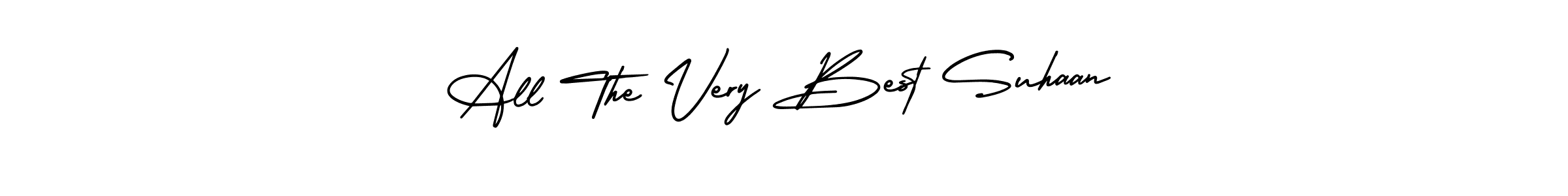 It looks lik you need a new signature style for name All The Very Best Suhaan. Design unique handwritten (AmerikaSignatureDemo-Regular) signature with our free signature maker in just a few clicks. All The Very Best Suhaan signature style 3 images and pictures png