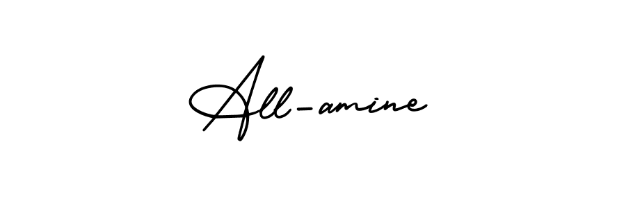 Make a beautiful signature design for name All-amine. Use this online signature maker to create a handwritten signature for free. All-amine signature style 3 images and pictures png