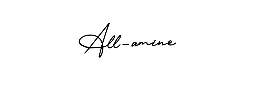 if you are searching for the best signature style for your name All-amine. so please give up your signature search. here we have designed multiple signature styles  using AmerikaSignatureDemo-Regular. All-amine signature style 3 images and pictures png