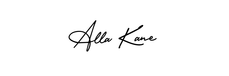 It looks lik you need a new signature style for name Alla Kane. Design unique handwritten (AmerikaSignatureDemo-Regular) signature with our free signature maker in just a few clicks. Alla Kane signature style 3 images and pictures png