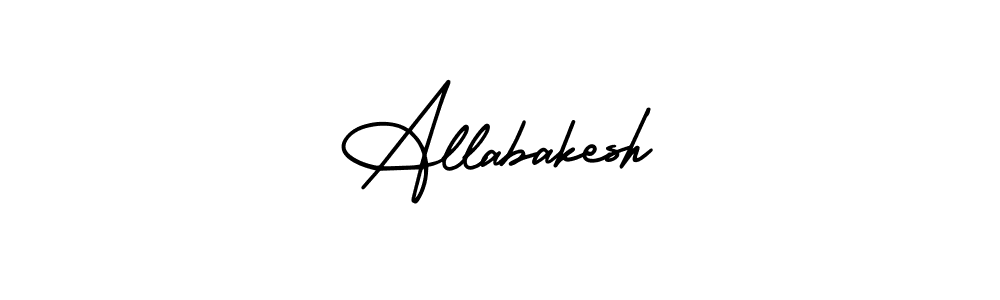 How to make Allabakesh signature? AmerikaSignatureDemo-Regular is a professional autograph style. Create handwritten signature for Allabakesh name. Allabakesh signature style 3 images and pictures png