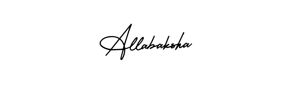 Create a beautiful signature design for name Allabaksha. With this signature (AmerikaSignatureDemo-Regular) fonts, you can make a handwritten signature for free. Allabaksha signature style 3 images and pictures png