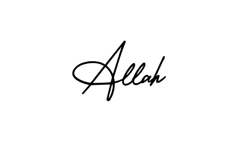 Allah stylish signature style. Best Handwritten Sign (AmerikaSignatureDemo-Regular) for my name. Handwritten Signature Collection Ideas for my name Allah. Allah signature style 3 images and pictures png