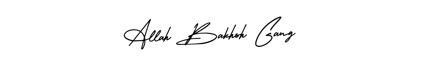if you are searching for the best signature style for your name Allah Bakhsh Gang. so please give up your signature search. here we have designed multiple signature styles  using AmerikaSignatureDemo-Regular. Allah Bakhsh Gang signature style 3 images and pictures png