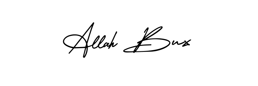 How to make Allah Bux name signature. Use AmerikaSignatureDemo-Regular style for creating short signs online. This is the latest handwritten sign. Allah Bux signature style 3 images and pictures png