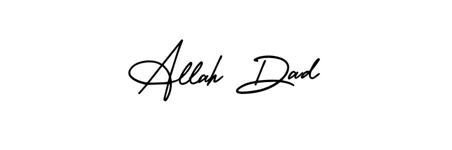 How to make Allah Dad name signature. Use AmerikaSignatureDemo-Regular style for creating short signs online. This is the latest handwritten sign. Allah Dad signature style 3 images and pictures png