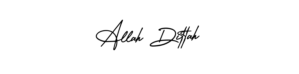 Use a signature maker to create a handwritten signature online. With this signature software, you can design (AmerikaSignatureDemo-Regular) your own signature for name Allah Dittah. Allah Dittah signature style 3 images and pictures png