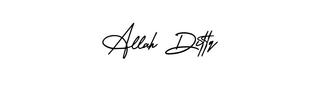 Use a signature maker to create a handwritten signature online. With this signature software, you can design (AmerikaSignatureDemo-Regular) your own signature for name Allah Dittq. Allah Dittq signature style 3 images and pictures png
