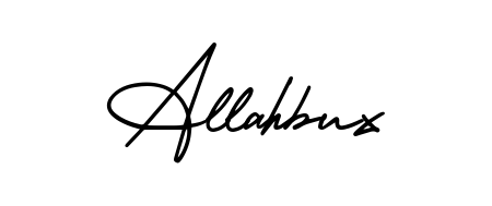 Make a beautiful signature design for name Allahbux. With this signature (AmerikaSignatureDemo-Regular) style, you can create a handwritten signature for free. Allahbux signature style 3 images and pictures png