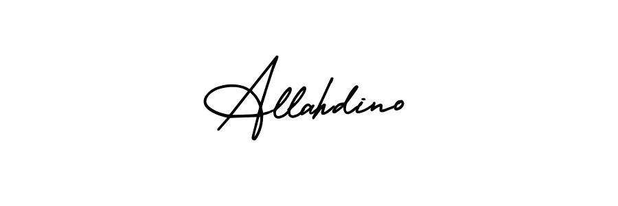 Make a beautiful signature design for name Allahdino. With this signature (AmerikaSignatureDemo-Regular) style, you can create a handwritten signature for free. Allahdino signature style 3 images and pictures png