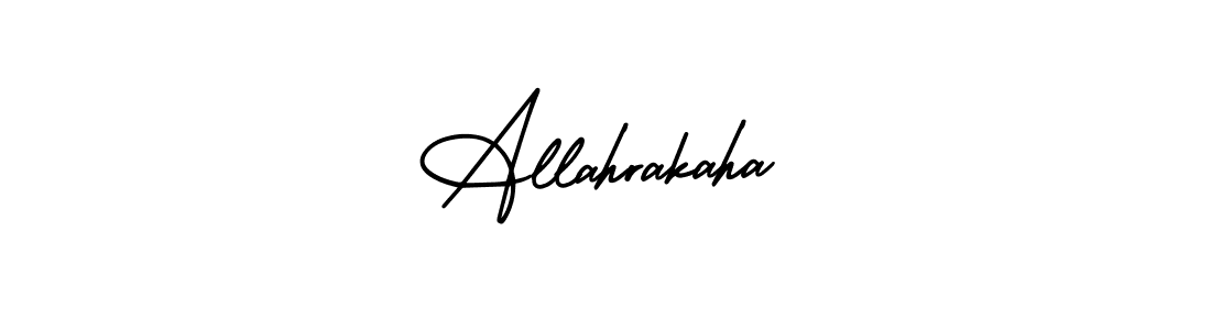 if you are searching for the best signature style for your name Allahrakaha. so please give up your signature search. here we have designed multiple signature styles  using AmerikaSignatureDemo-Regular. Allahrakaha signature style 3 images and pictures png