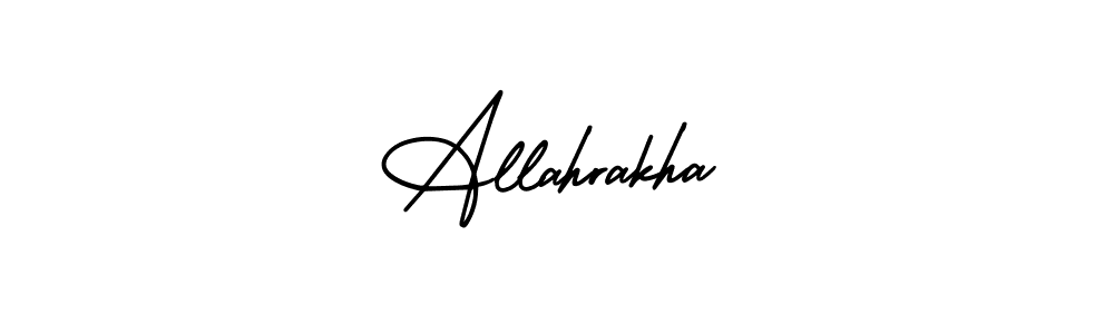 Make a beautiful signature design for name Allahrakha. With this signature (AmerikaSignatureDemo-Regular) style, you can create a handwritten signature for free. Allahrakha signature style 3 images and pictures png