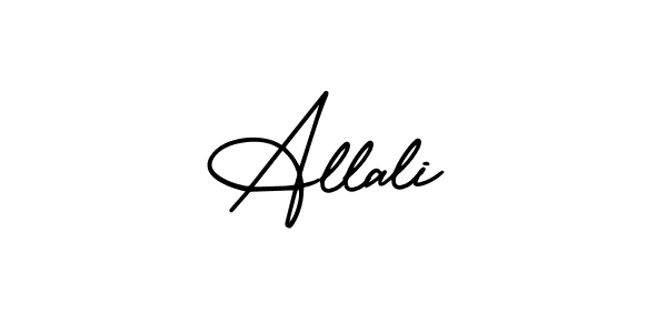 Also You can easily find your signature by using the search form. We will create Allali name handwritten signature images for you free of cost using AmerikaSignatureDemo-Regular sign style. Allali signature style 3 images and pictures png