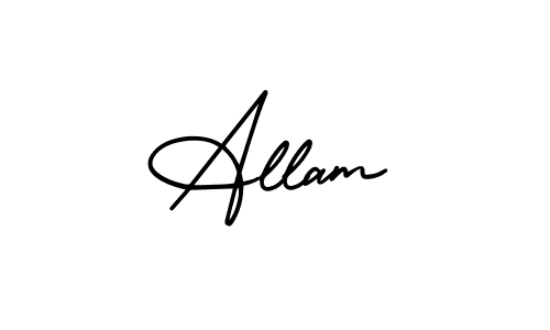 AmerikaSignatureDemo-Regular is a professional signature style that is perfect for those who want to add a touch of class to their signature. It is also a great choice for those who want to make their signature more unique. Get Allam name to fancy signature for free. Allam signature style 3 images and pictures png