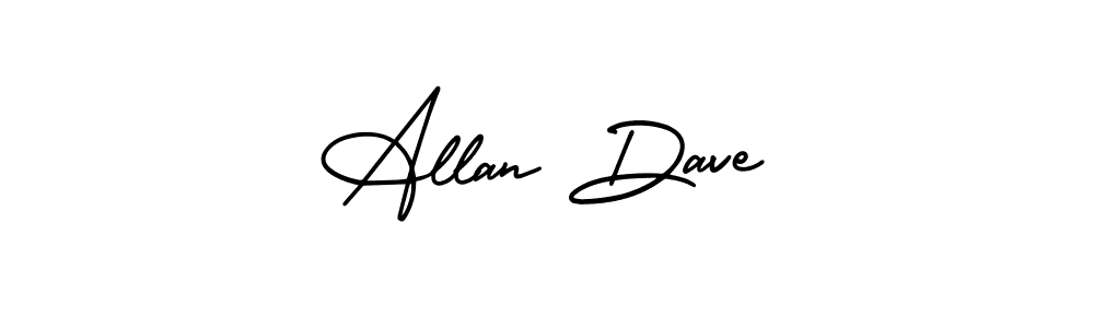 Allan Dave stylish signature style. Best Handwritten Sign (AmerikaSignatureDemo-Regular) for my name. Handwritten Signature Collection Ideas for my name Allan Dave. Allan Dave signature style 3 images and pictures png