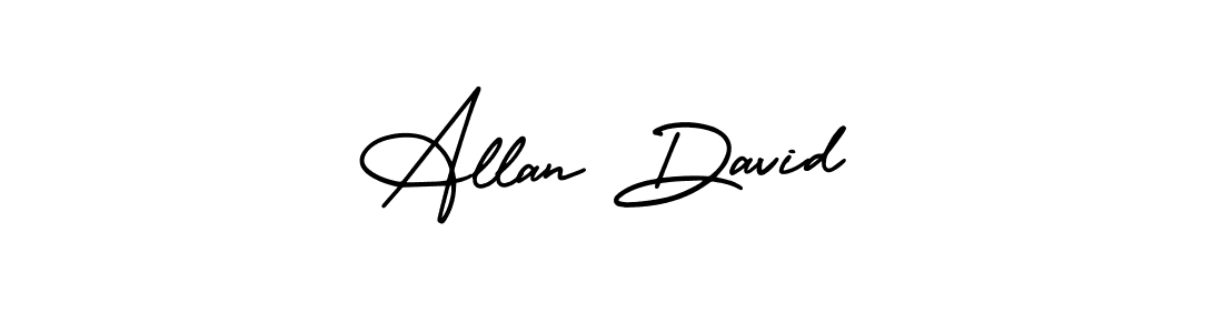 It looks lik you need a new signature style for name Allan David. Design unique handwritten (AmerikaSignatureDemo-Regular) signature with our free signature maker in just a few clicks. Allan David signature style 3 images and pictures png