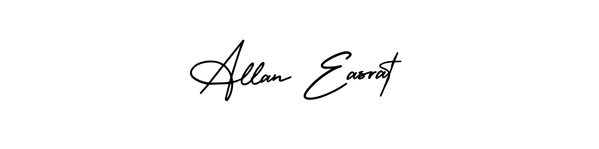 How to make Allan Easrat name signature. Use AmerikaSignatureDemo-Regular style for creating short signs online. This is the latest handwritten sign. Allan Easrat signature style 3 images and pictures png