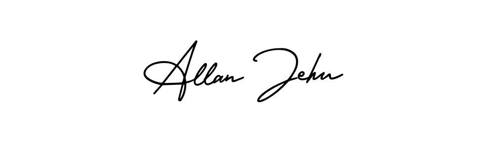 How to make Allan Jehu signature? AmerikaSignatureDemo-Regular is a professional autograph style. Create handwritten signature for Allan Jehu name. Allan Jehu signature style 3 images and pictures png