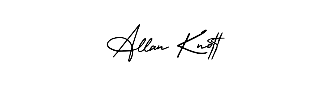 The best way (AmerikaSignatureDemo-Regular) to make a short signature is to pick only two or three words in your name. The name Allan Knott include a total of six letters. For converting this name. Allan Knott signature style 3 images and pictures png