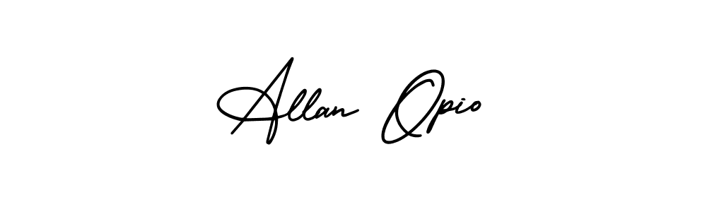This is the best signature style for the Allan Opio name. Also you like these signature font (AmerikaSignatureDemo-Regular). Mix name signature. Allan Opio signature style 3 images and pictures png