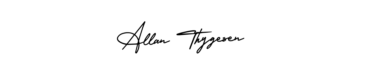 How to Draw Allan Thygesen signature style? AmerikaSignatureDemo-Regular is a latest design signature styles for name Allan Thygesen. Allan Thygesen signature style 3 images and pictures png