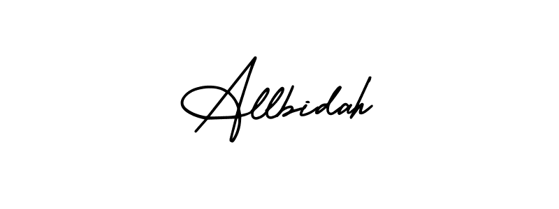 How to Draw Allbidah signature style? AmerikaSignatureDemo-Regular is a latest design signature styles for name Allbidah. Allbidah signature style 3 images and pictures png