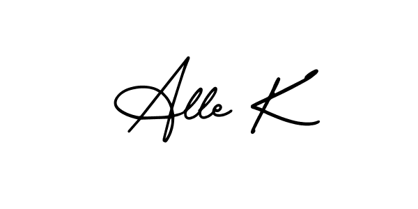 See photos of Alle K official signature by Spectra . Check more albums & portfolios. Read reviews & check more about AmerikaSignatureDemo-Regular font. Alle K signature style 3 images and pictures png